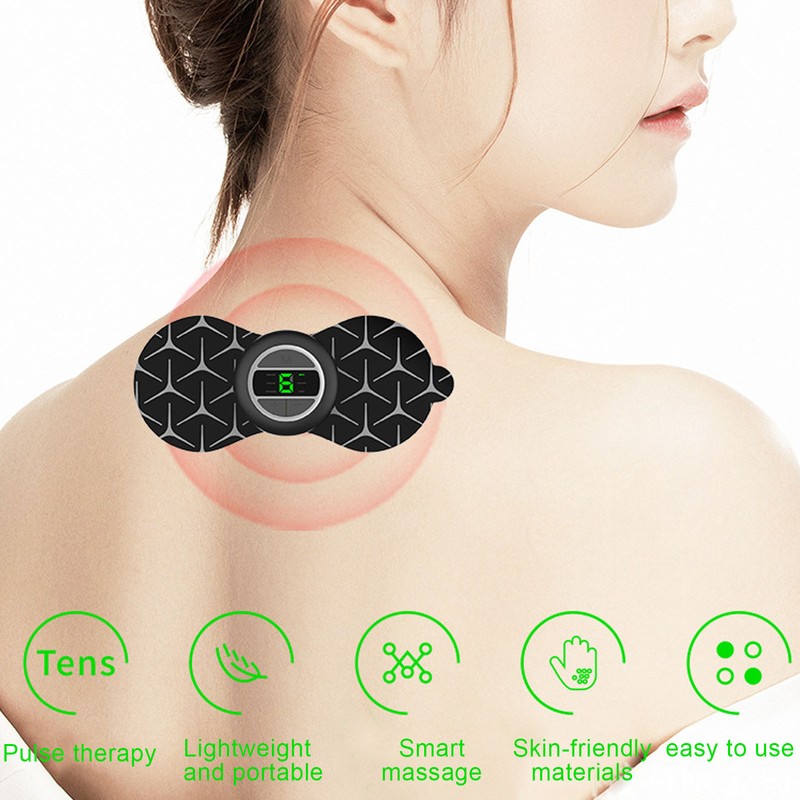 Mini EMS Massager Pain Fatigue Relieve Shoulder Waist Back Electric