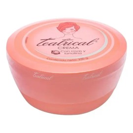 Teatrical crema facial lanolina  rosas 230 g, suaviza e hidrata piel mixta día y noche                                                                