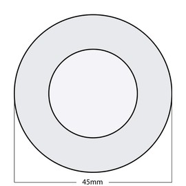 Okuli Pack of 4 x Foam Ear Pads Sponge Cushions For Earphones & Headphones - 45mm