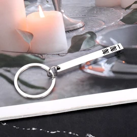 Steel 11th Anniversary Keychain Gifts for Him Her 11 Years Anniver-sary steel Gifts for Couples Anniversary Wedding Gift for Husband Wife Gift for Girlfriend BF Valentine Christmas Marriage I Still Do