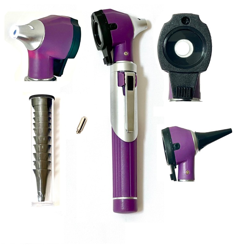 Compact Pocket Size Mini Otoscope with 2 Specula Tip Tubes,