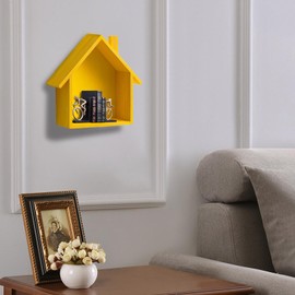 Curio Shelf - Chic Display Shelves for House Frame,House-Shaped Display Shelves, Farmhouse Home Sign, Cute Small Nursery Decorative Shelf Decor