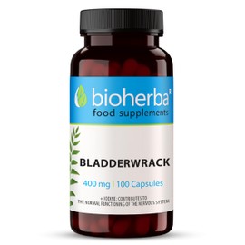 BIOHERBA BLADDERWRACK 400mg, 100 Capsules - Dive into Wellness with Bladder Wrack Powder in caps. Harness The Ocean's Power for Your Vitality