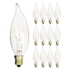 KOR (Pack of 12) 15 Watt Clear Candelabra Base (E12)