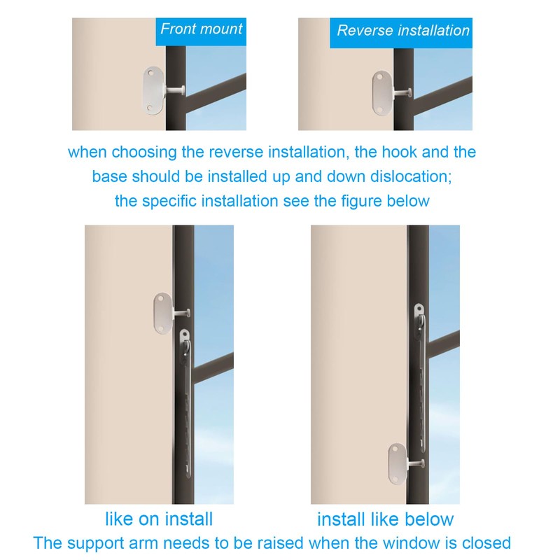 Jortmrd Stainless Steel Window Lock for Tilting Window Tilt Regulator