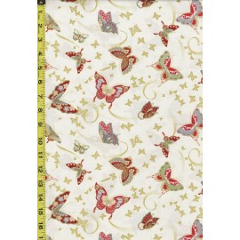 Kyoto Garden Asian - Kyoto Garden - Colorful Floating Butterflies-CM