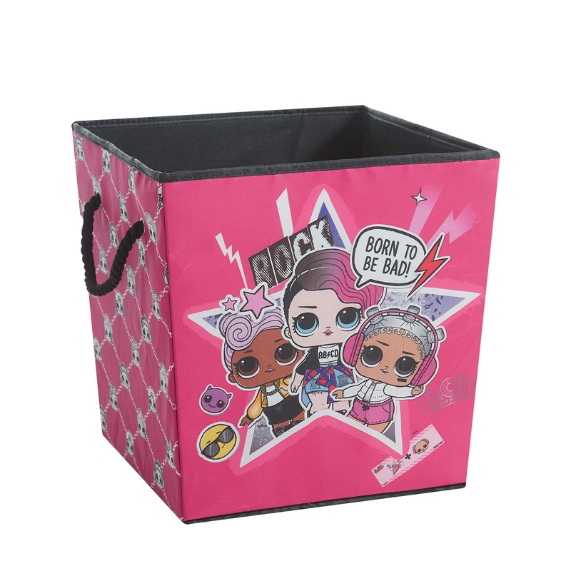 LOL Surprise Square Storage Bin with Handles, Set of 2,