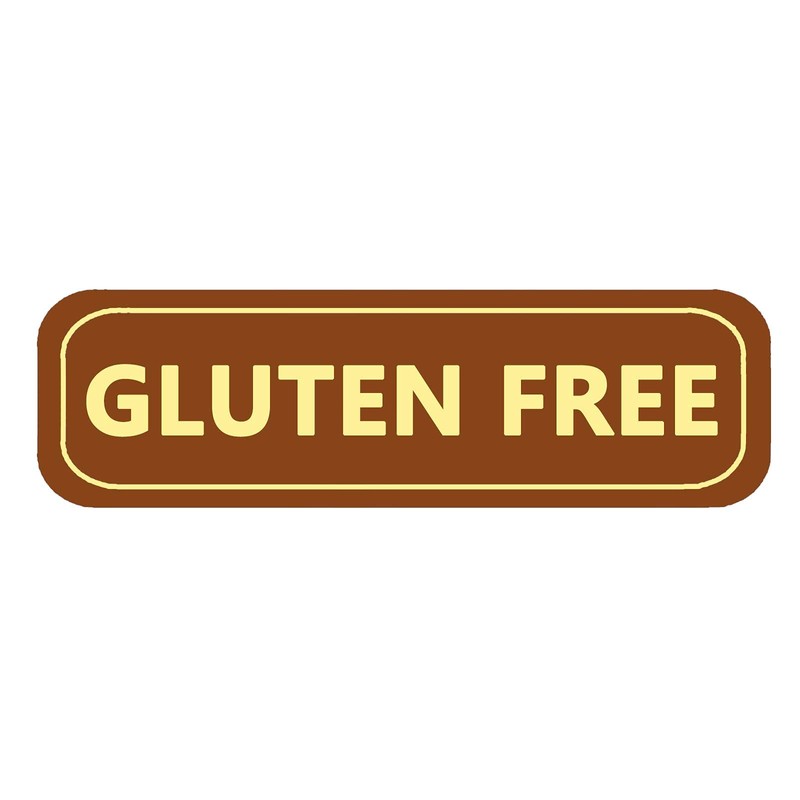Gluten Free Labels,Food Allergies Warning Label Stickers for Food Package,2x0.5