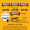 EASE2U E Emergency Strobe Lights for Vehicle, 12-24V 4 in