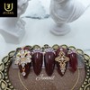 ❣High quality Red Money Nail Tips - Short C Curve