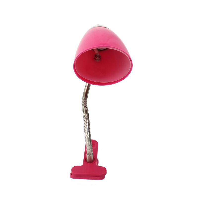 Limelights LD2001-PNK Flossy Flexible Gooseneck Clip Light, Pink