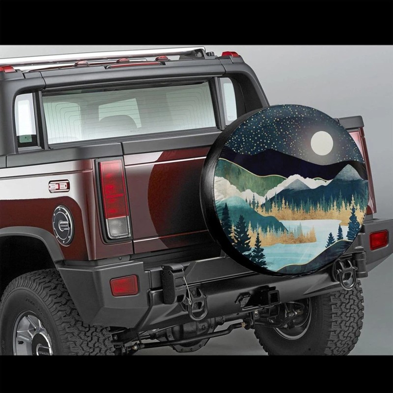cozipink 15" Spare Tire Cover Wheel Covers for RV Camper