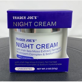 Trader Joe’s Night Cream Irish Sea Moss Extract Fermented Mushroom Complex 2 OZ