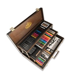 Royal & Langnickel 115 Piece Sketch and Draw Art Set – Espresso
