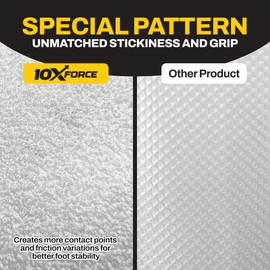 10XForce [Made in Korea] Ultra-Thin Bathtub Non Slip Stickers - Diamond Grip Non Slip Bathtub Stickers with Strong Adhesive for Kids, Elderly, Safety Use (20)