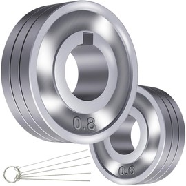 EATBALE MAG Drive Rollers Wire Feeder for SSJ-29A SSJ29 Aluminium Wire Feeder MIG MAG Welders Guide Equipment U Groove Steel Part, 1 x 0.6/0.8mm Roll Wheel, 1 x 0.8/1.0mm Roll Wheel (2 Pcs)