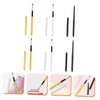 Baluue 6pcs Lip Brush with Covers Portable Makeup Applicators for
