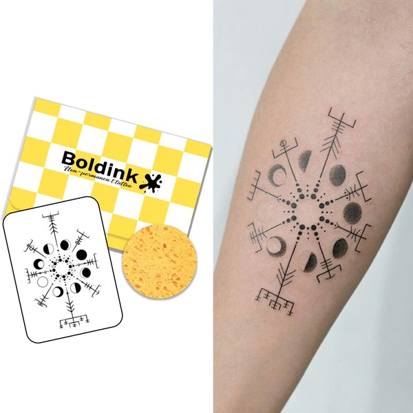 Boldink Temporary Tattoos, semi permanent tattoos, 15-day long lasting tattoo