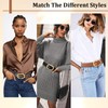 BAHABY 3 Pack Leather Belts for Women Jeans Dresses Pants