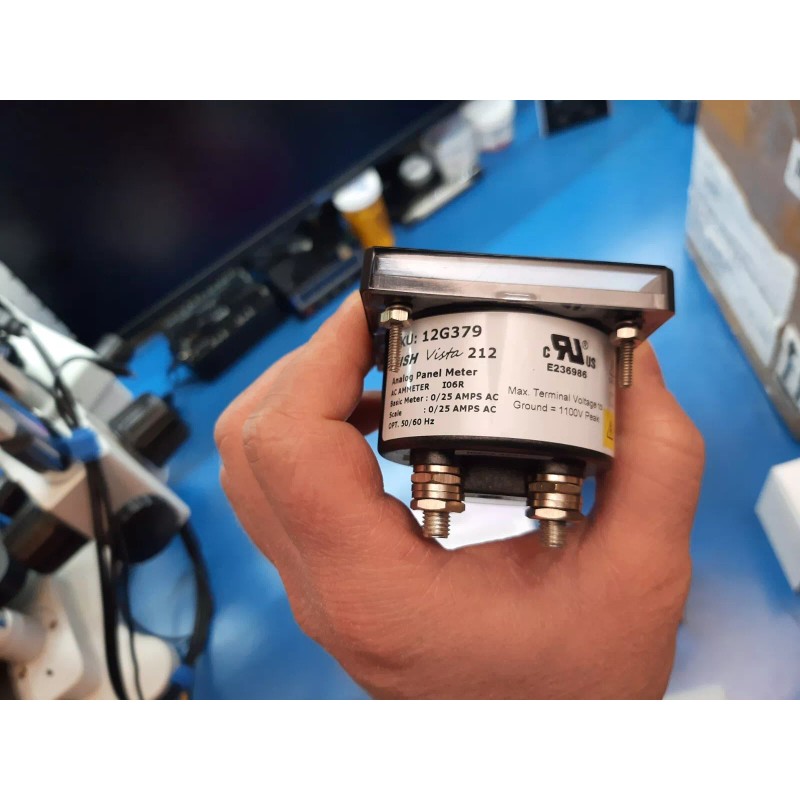 Grainger / Rish Vista Analog Panel Meter, AC 0-25 Amps