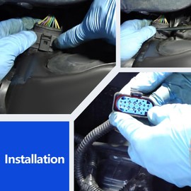 14-Pin Headlight Connector Pigtail Plug Compatible with Focus 2012-2018, Headlamp Wire Harness Part Numbers 1719105-2 WPT-1357 BU2Z-14S411-LA