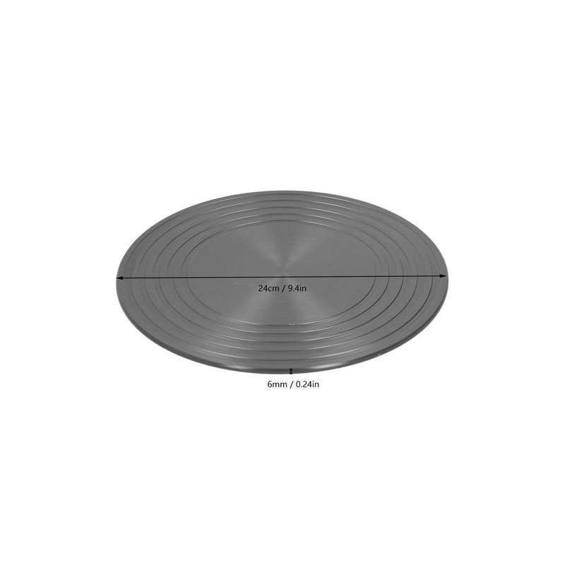 24CMx6MM Heat Diffuser Plate Aluminium Alloy Heat Induction Plate for