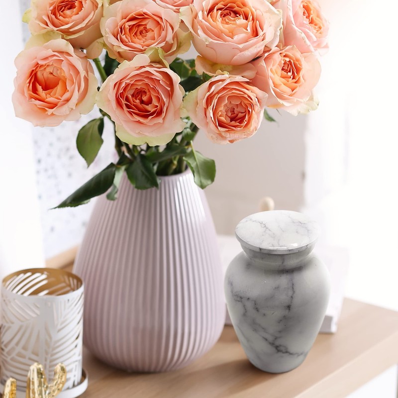 Carrara White Keepsake Cremation Urn