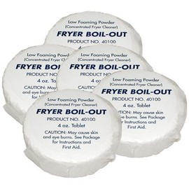 Franklin Machine 143-1096 Fryer Puck Fryer Cleaning Tablets | Set of 5