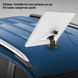 Starlink Mini Magnetic Mount Car Roof Mount for Starlink, Magnetic Adapter Mount for Starlink Mini Rubber Layer Strong Load Bearing for Iron Surfaces Trailer Car RV Campervan Yacht