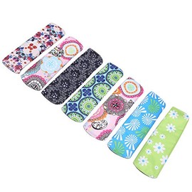 7 Piezas de Toallas Sanitarias de Tela Reutilizables, Almohadillas Menstruales de Tela de bambú Lavables, Servilletas de Tela para Mujer, Almohadillas Ligeras para Incontinencia
