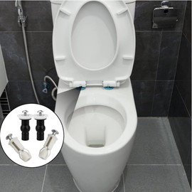 Schrauben für Toilettensitz,4 Stück Toilettensitz Behoben Schraube,WC-Sitz Befestigungsset Toilettendeckel Befestigung Toiletten Sitz Schrauben Zubehör,Scharnier für WC Deckel