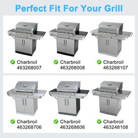 Adviace Repair Kit for Charbroil 463268007 463268008 463268107 463268706 463268606 463248108 463248208 463260107 463260207 463261607 463261107 Grill Replacement Parts