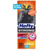 Hefty® Garbage Bags, Strong Large 77 Litres Black, Easy Flaps,