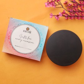 Satvik 4 Pc of 4.5 Inch Metal Candle Holder Plate Black Decorative Iron Pillar Candle Holder for Wax Candles Pedestal Tea Light Candle Stand for LED, Incense Cones Wedding, Spa, Mandir Candle Stand