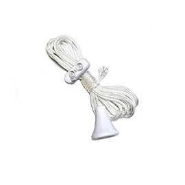 Spare Bathroom Light Cord Pull for Ceiling Switch Adjustable - White (Pack of 1)