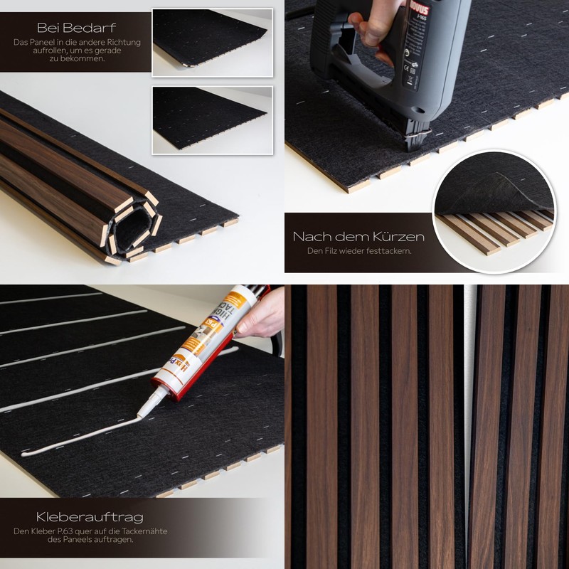 HEXIM Acoustic Panels Sample Piece - Flexible Slat Wall Wood