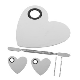 Mikinona Manicure Accessories Heart-shape Nail Art Palette Mixing Pen Kit for Diy
