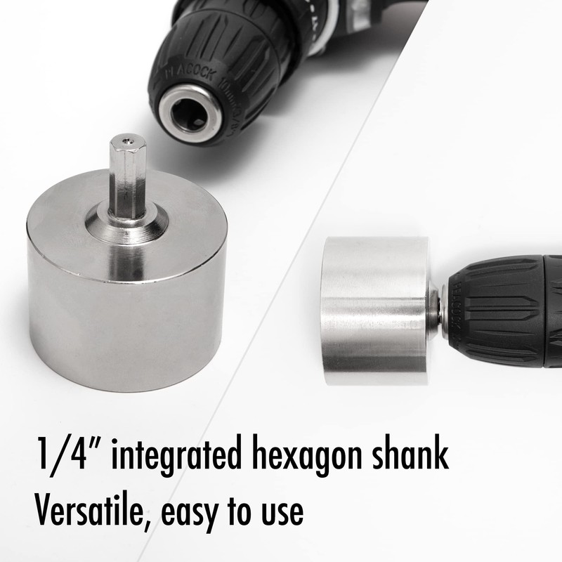 1-1/2" Full-Metal Copper Pipe Cleaner, Tube Cleaning Brush for Drill