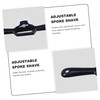 TEHAUX 2 Pieces Adjustable Spokeshave with Flat Base Metal Trimming