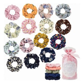 Scrunchies Ligas Elásticas Aterciopeladas Para Cabello 20 Pz