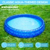 Swimline 60" Inflatable 3-Ring Kids Wading Pool