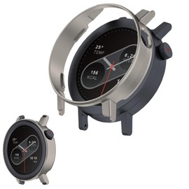 CMF by Nothing Watch Pro 2 Case, Protective Case, [NOUKAJU] PC Material, Full Protection, Easy to Install, Shockproof, Shock Absorption, Accessory (Titanium Steel Color)