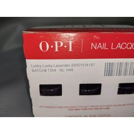 OPI Set of 6 OPI Nail Laquer Lucky Lavender .5 Fl oz in Original Package (9B)