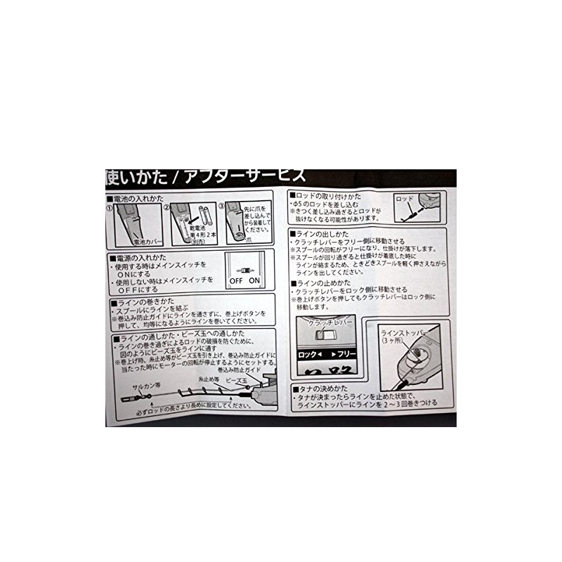 わかさぎセット 極技ワカサギ替え穂先 30cm HAPYSON 電動リールYH-201 電動セット