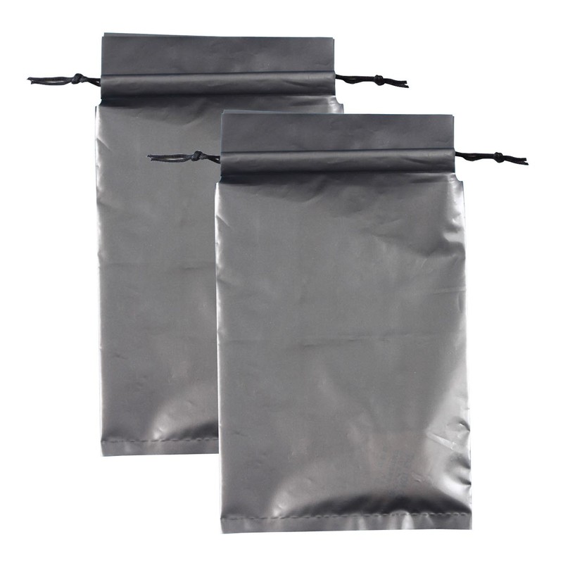 Kenu Portable Vomiting Bag, High Pot, Pack of 2, Silver,