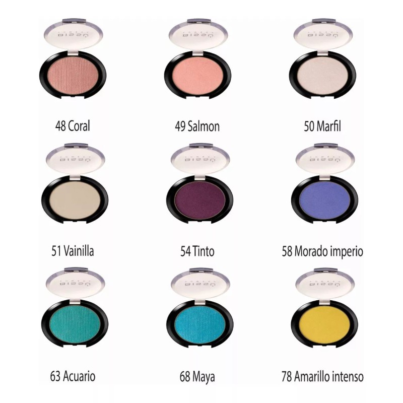 Bissú Paquete De 10 Sombras Individuales Bissu Colores A Elegir