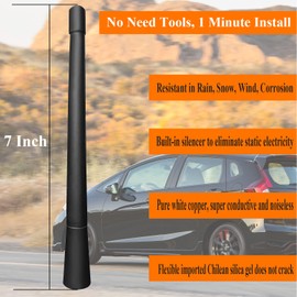 Flexible Rubber Antenna Replacement for Honda Fit (2007-2020), Honda Fit Antenna Mast