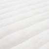 OHS White Blanket Throw Faux Fur Rib, Winter Blanket for