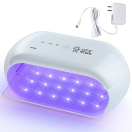 LET'S RESIN LET'S RESIN UV Light Advanced,Two-Sided Longer time Setting(2m,3m,5m) UV Lamp with Dual Head Adapter, Large Size 36 Beads LED UV Light for Resin Curing,Resin Molds,DIY Craft Decor(Grey Green)