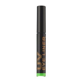Neon Green UV reactive liquid eye liner. Liquid eye liner that glows under uv lights with a fine brush applicator